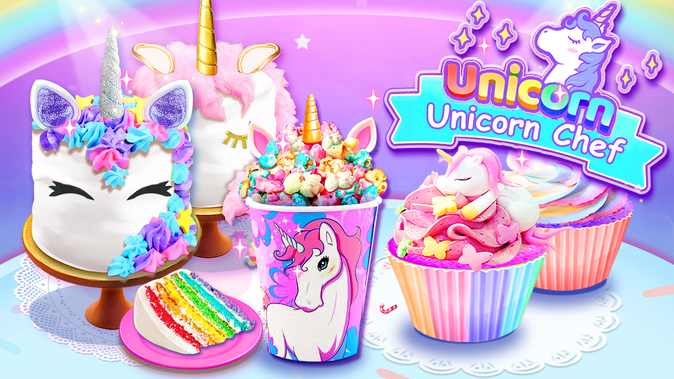 اسکرین شات 1 بازی Girl Games: Unicorn Cooking