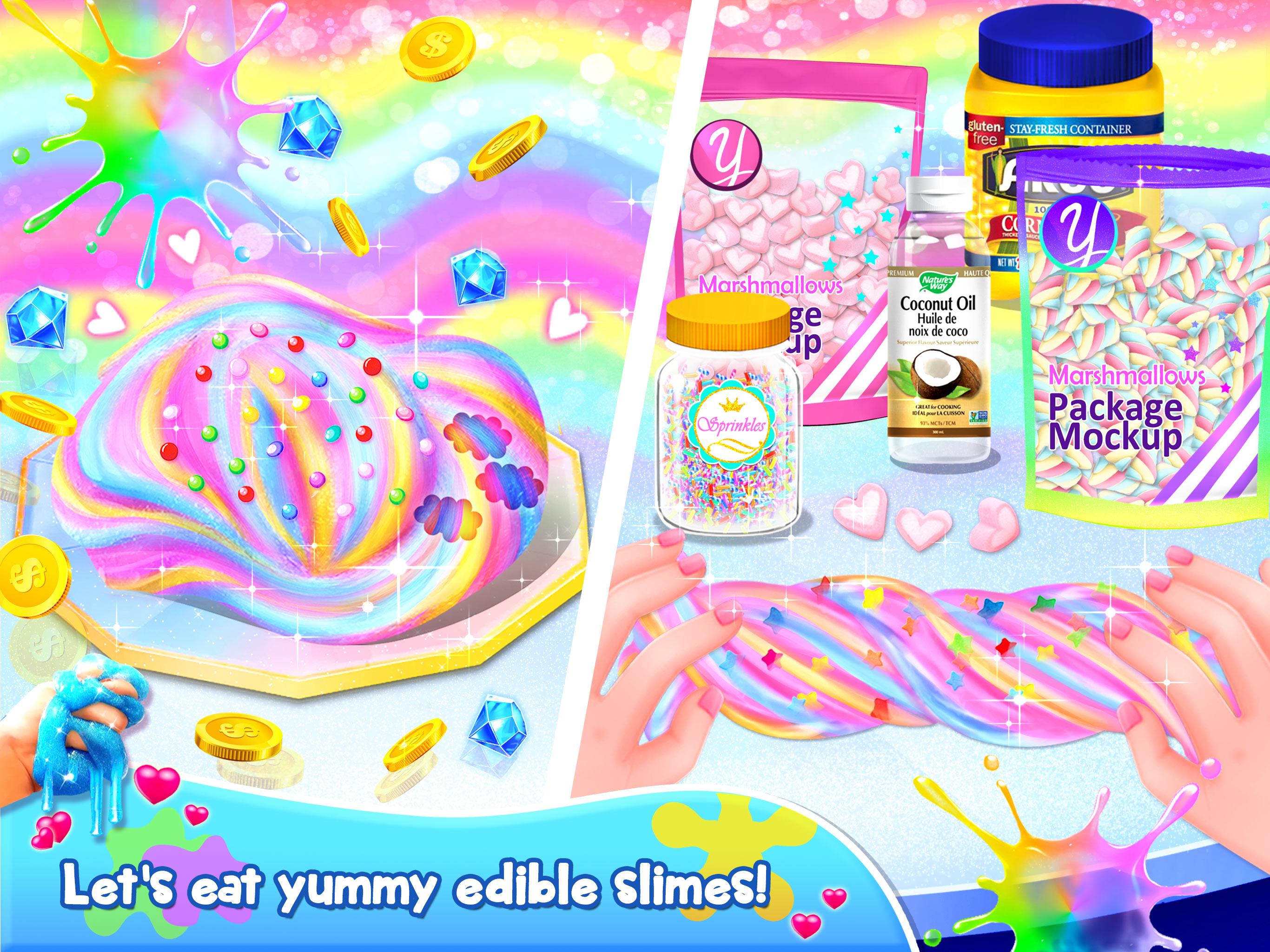 اسکرین شات 4 برنامه Unicorn Slime Games for Teens