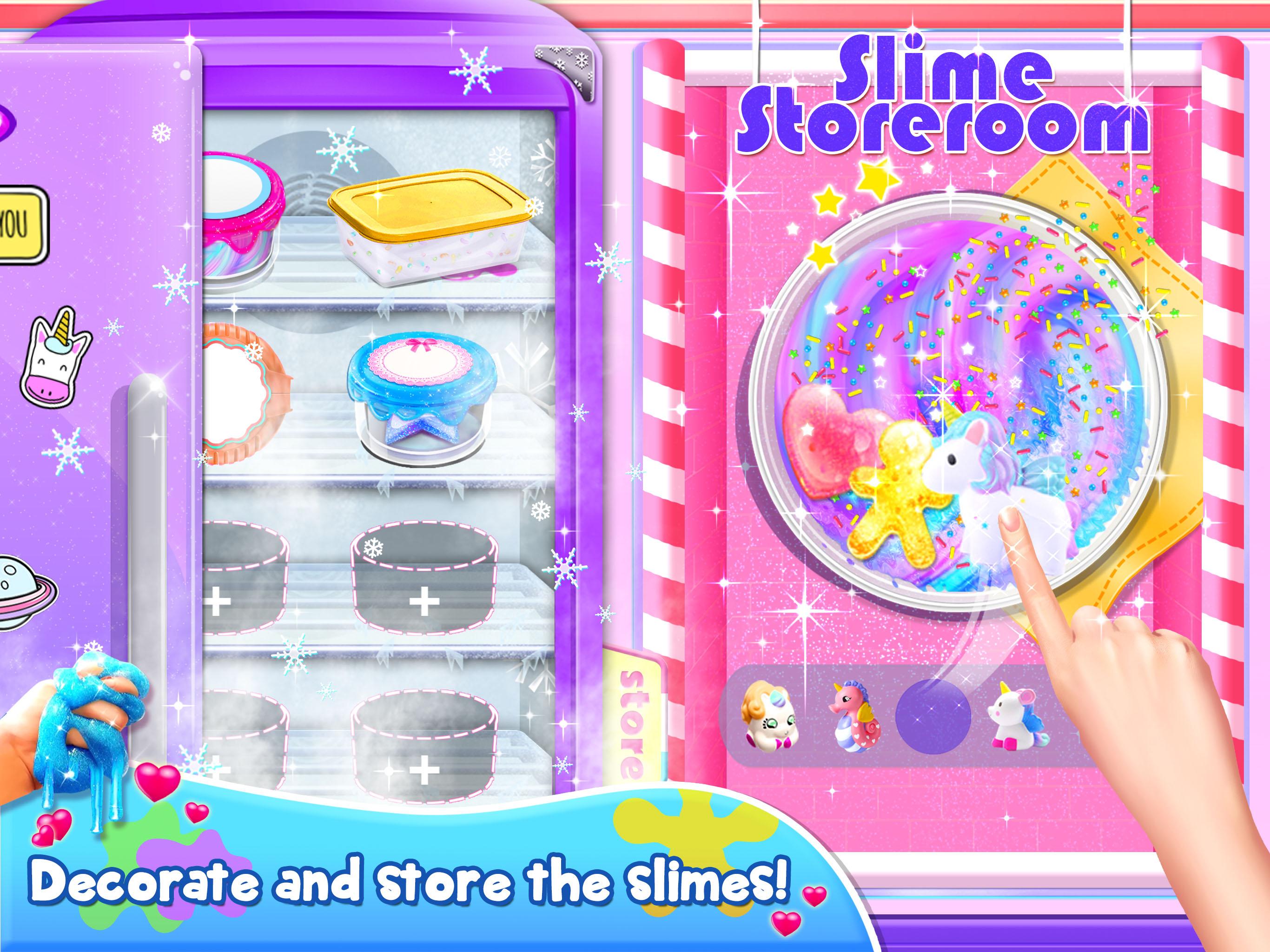 اسکرین شات 5 برنامه Unicorn Slime Games for Teens
