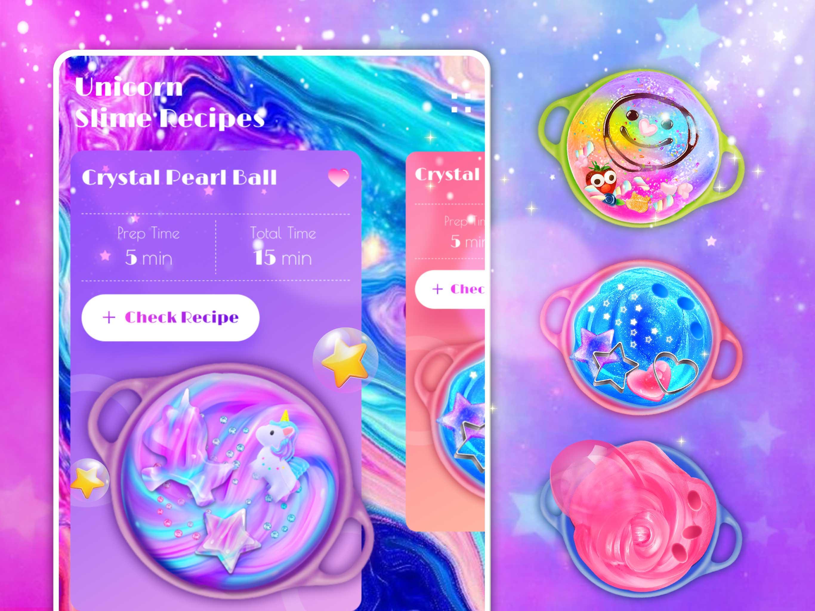 اسکرین شات 6 برنامه Unicorn Slime Games for Teens