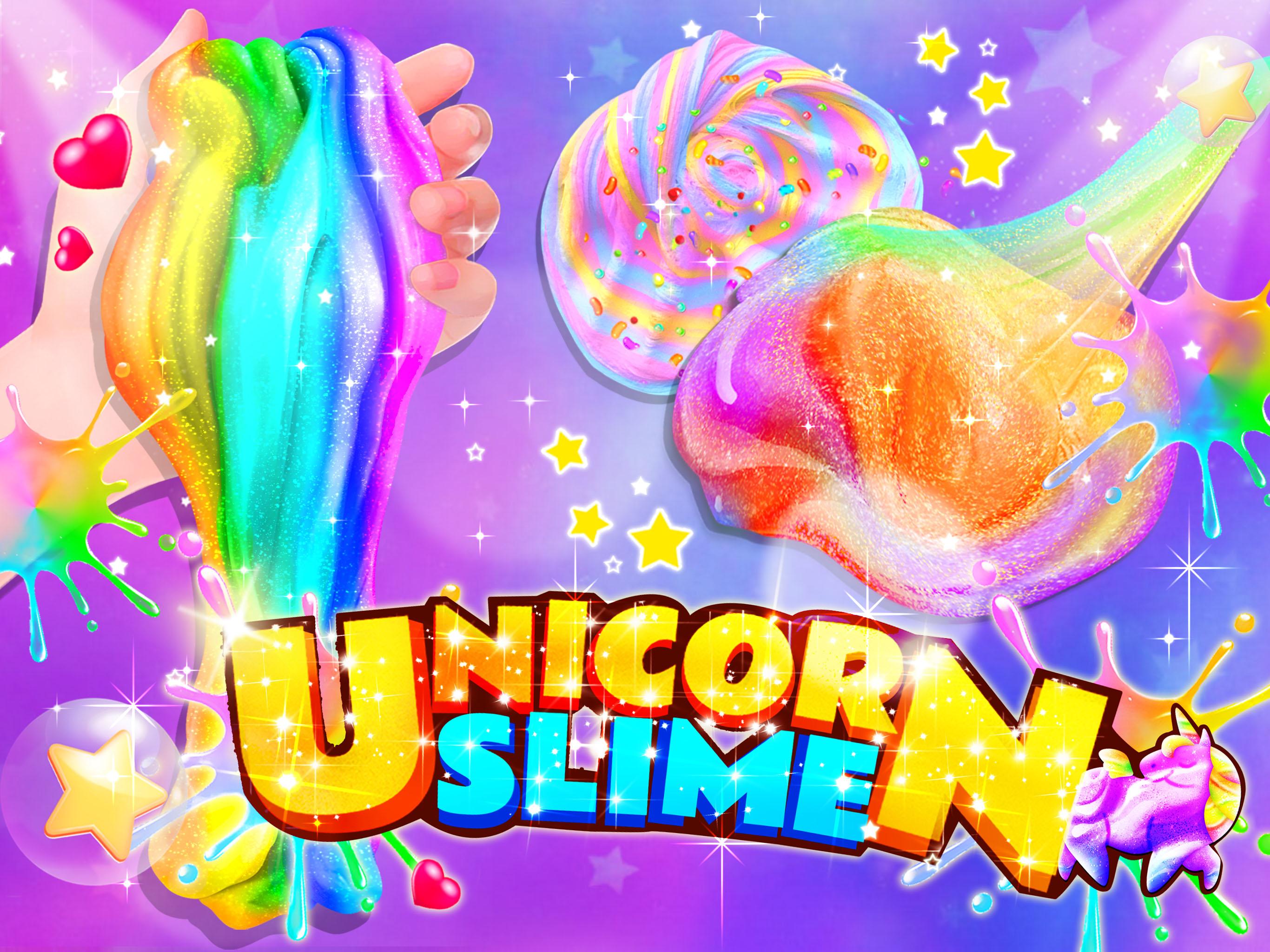 اسکرین شات 1 برنامه Unicorn Slime Games for Teens
