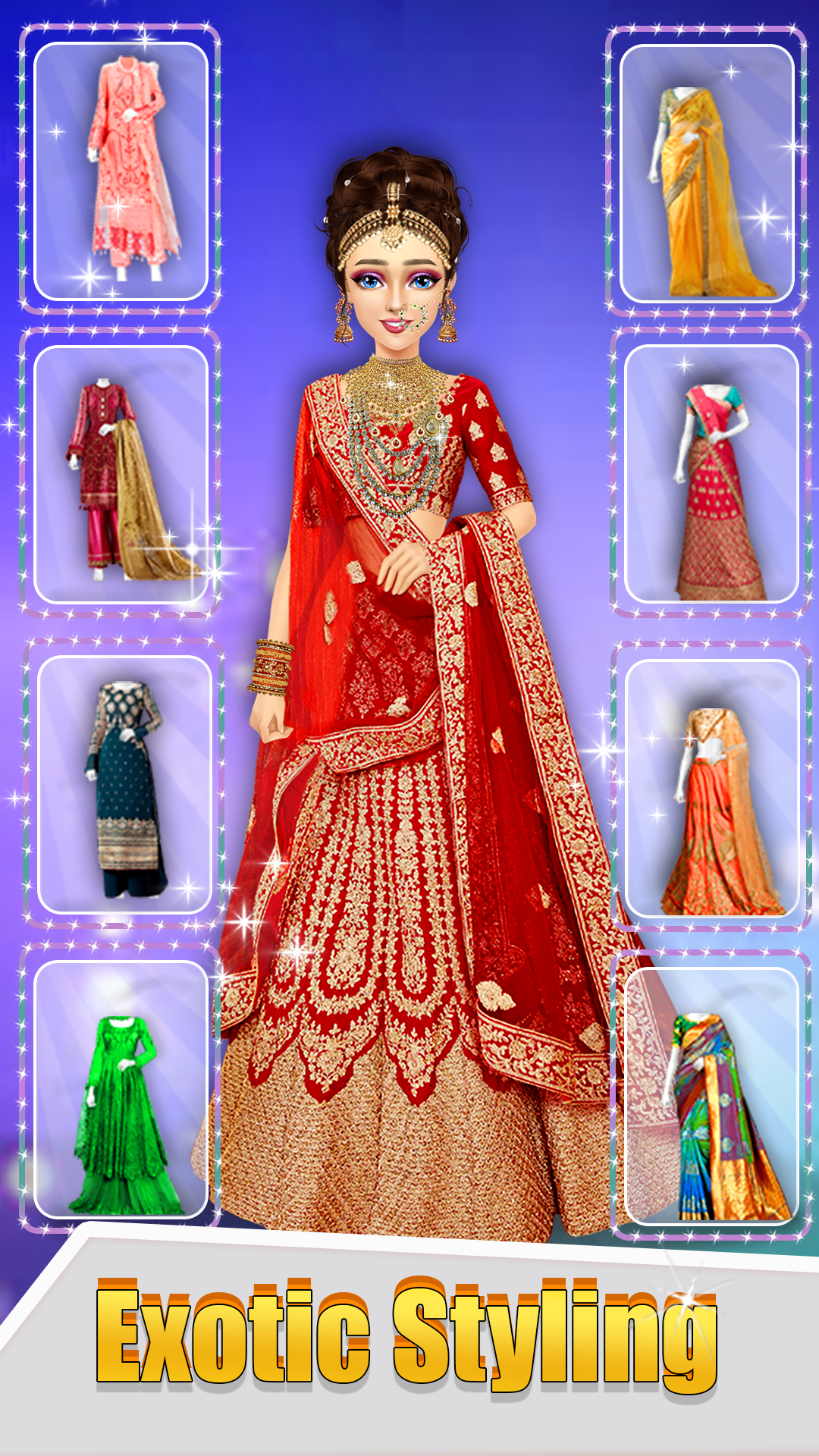 اسکرین شات 4 بازی Indian Wedding Lehenga Game