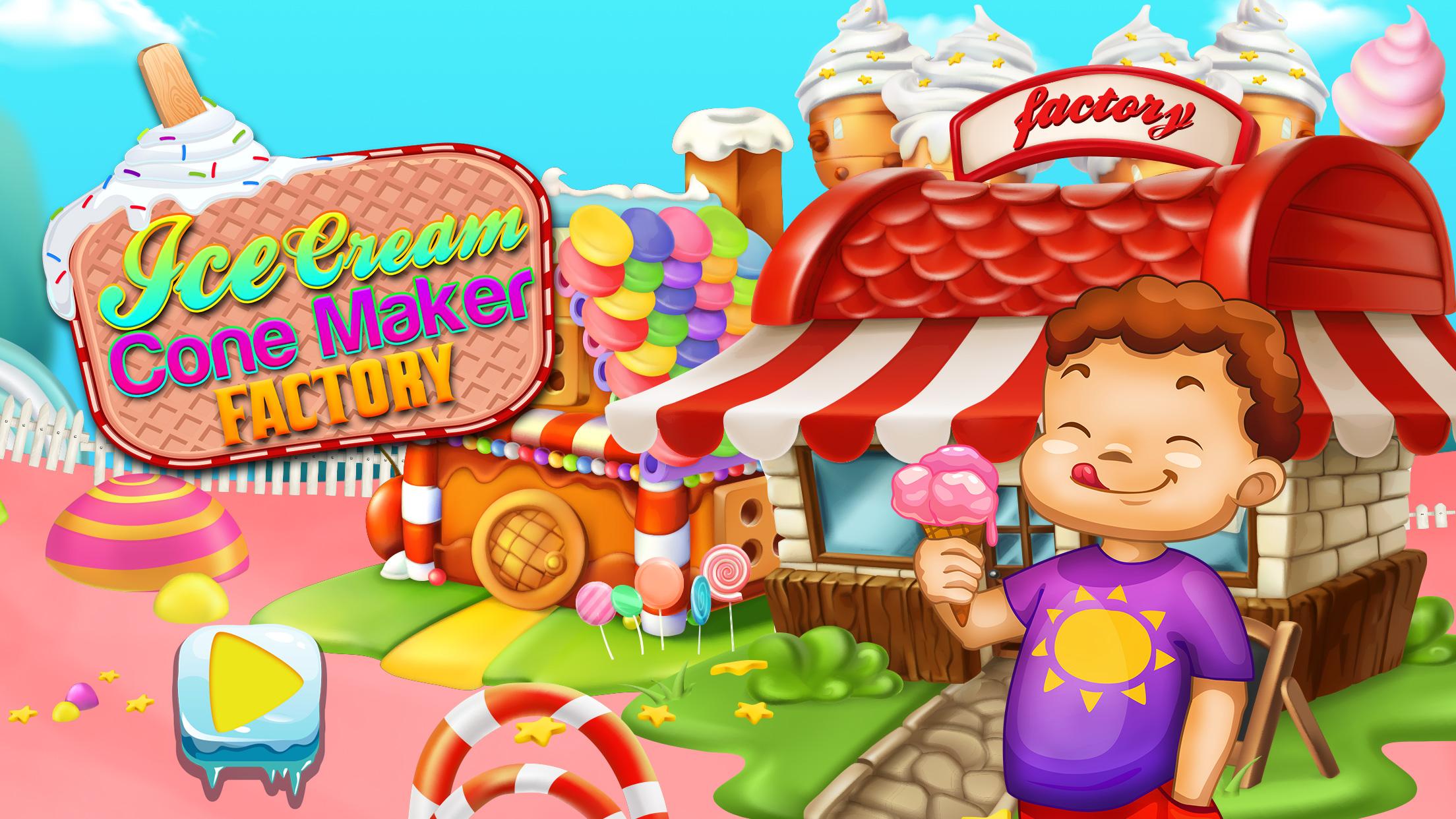 اسکرین شات 5 بازی Ice Cream Cone Maker Factory