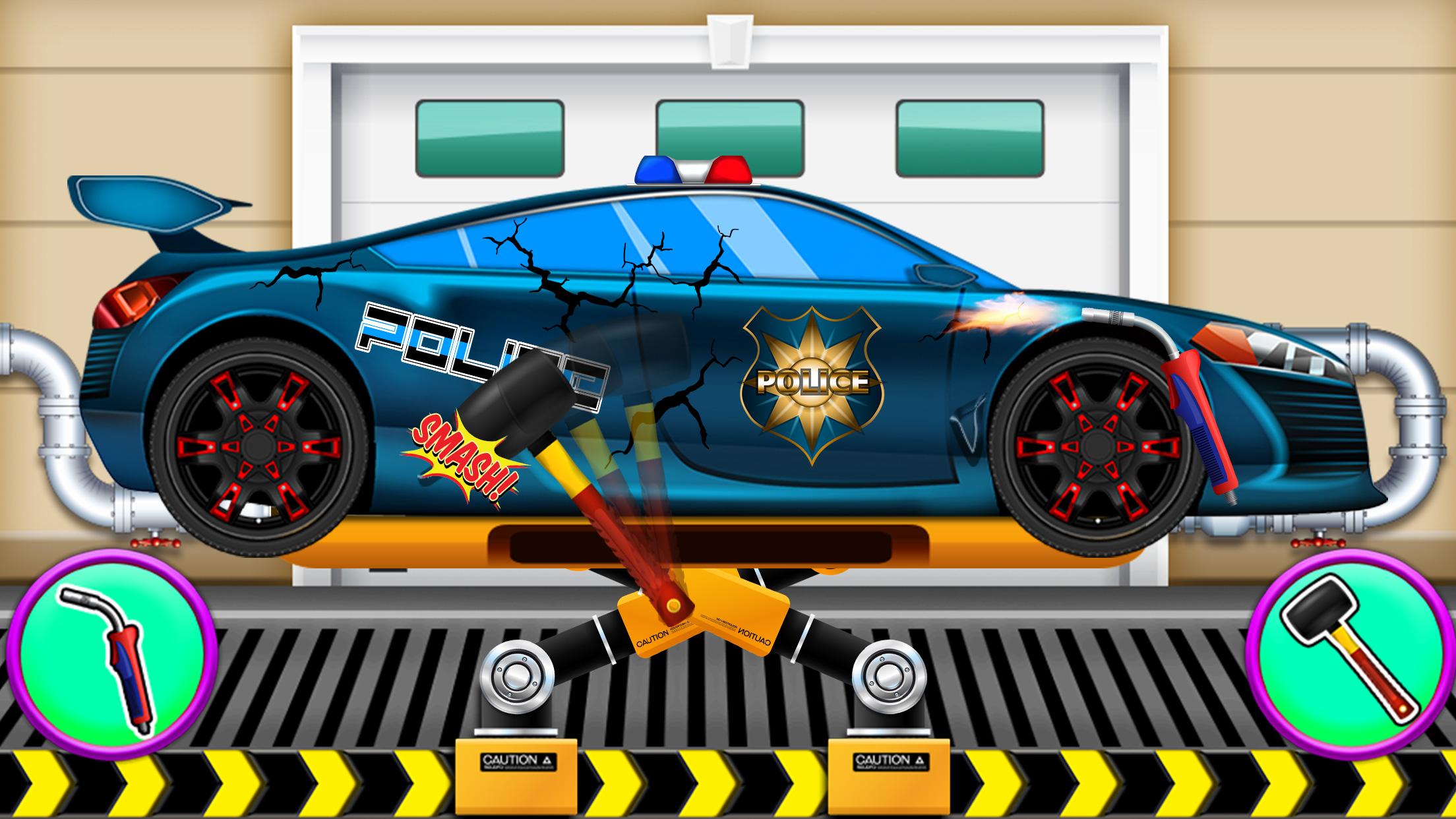 اسکرین شات 1 بازی Police Car Wash Cleanup