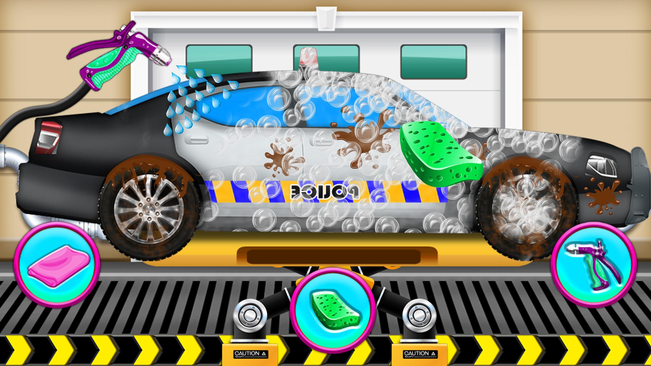 اسکرین شات 3 بازی Police Car Wash Cleanup