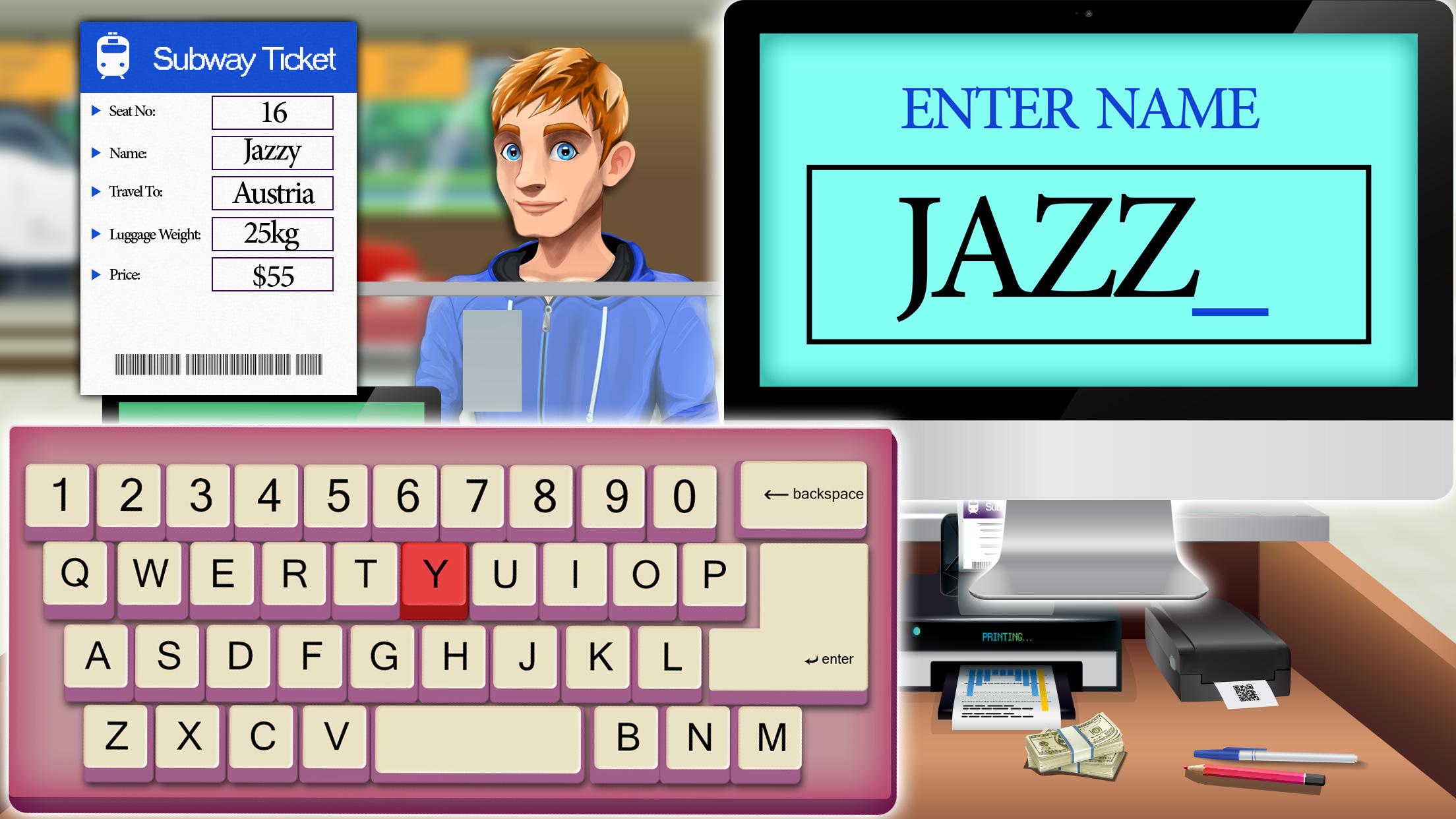 اسکرین شات 5 بازی Subway Train Manager Cashier