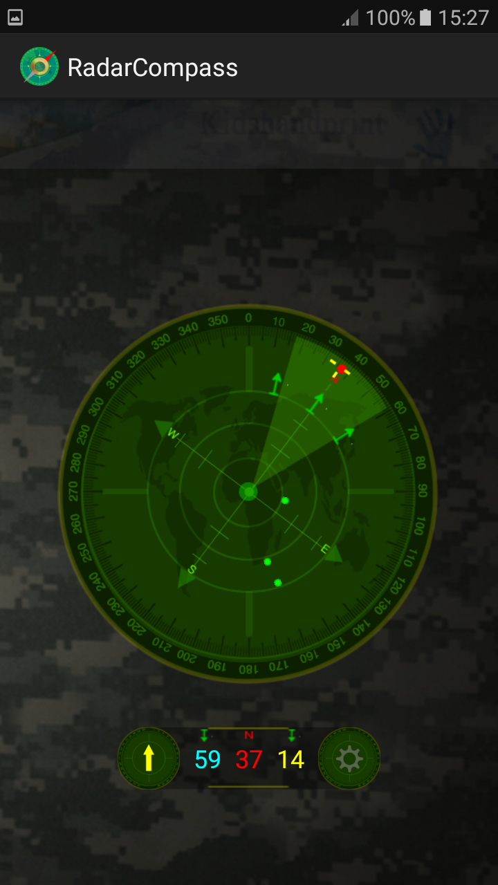 اسکرین شات 3 برنامه Radar Compass