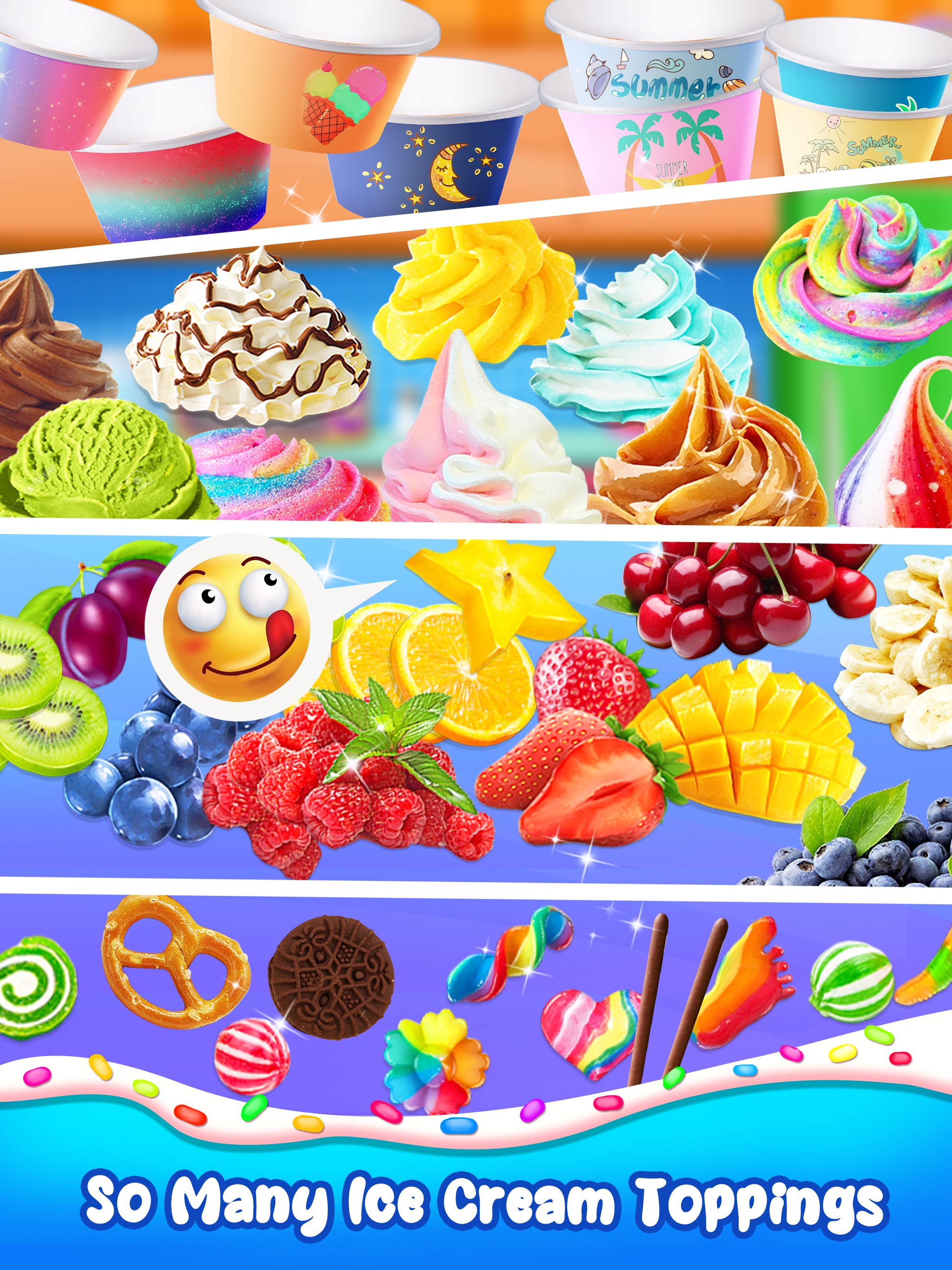 اسکرین شات 4 بازی Ice Cream Roll Frozen Desserts