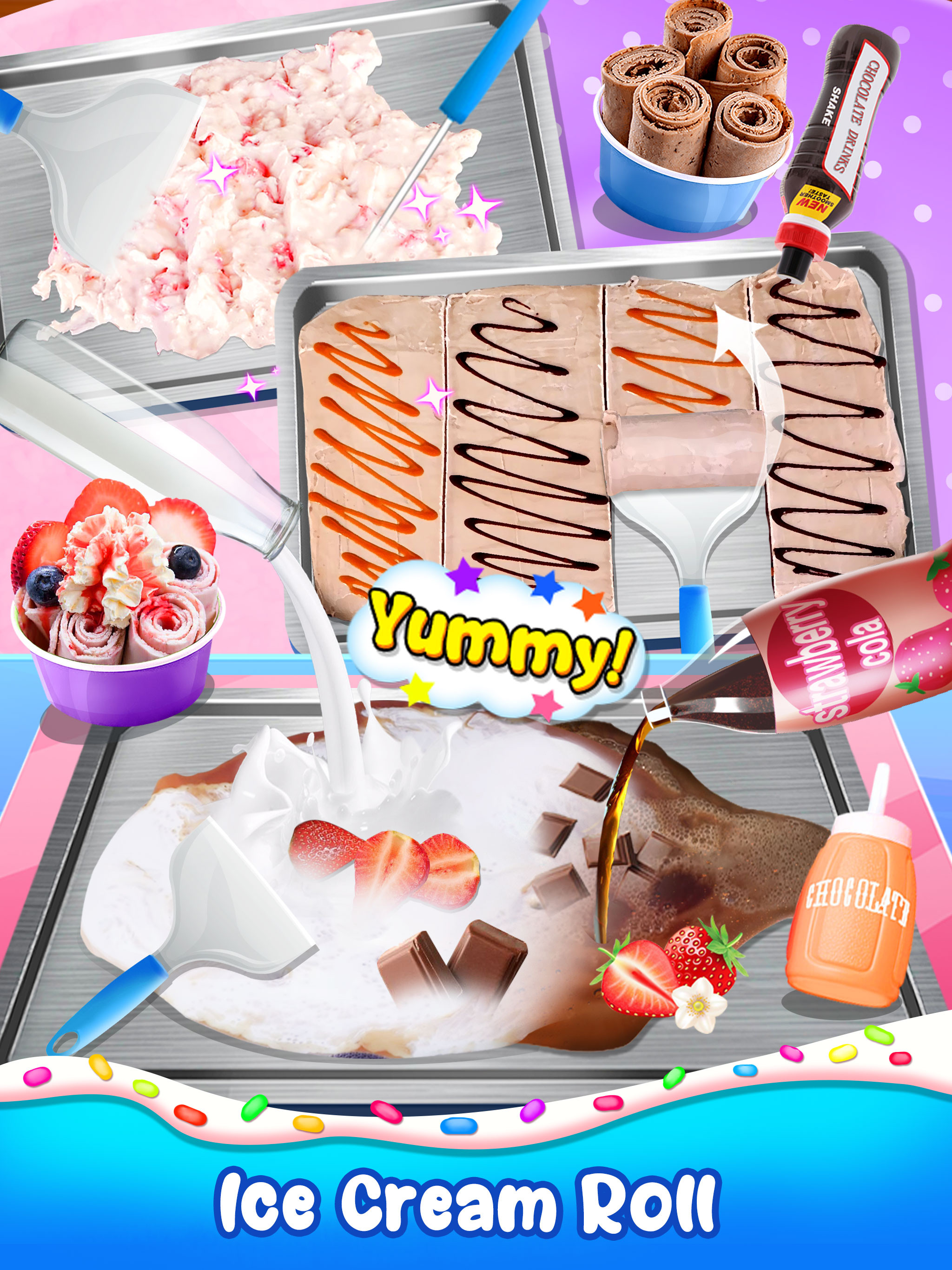 اسکرین شات 3 بازی Ice Cream Roll Frozen Desserts