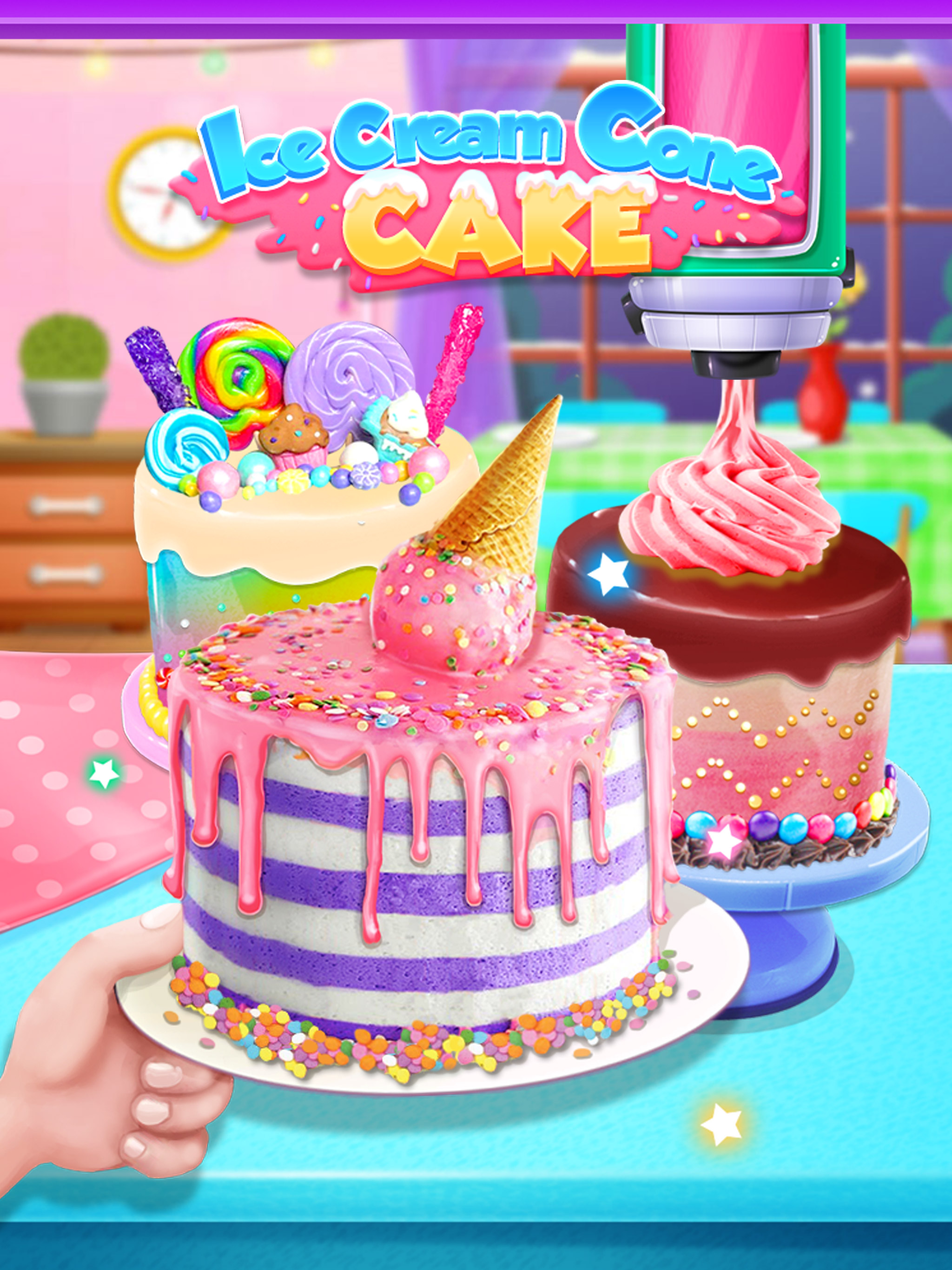 اسکرین شات 2 بازی Ice Cream Cone Cake Maker