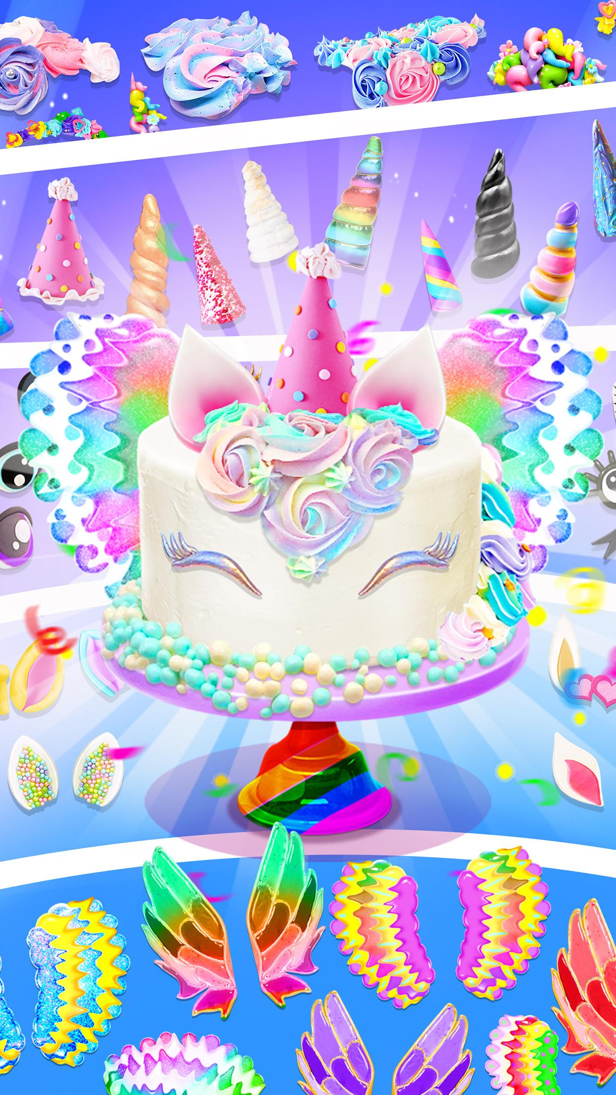 اسکرین شات 3 بازی Rainbow Unicorn Cake