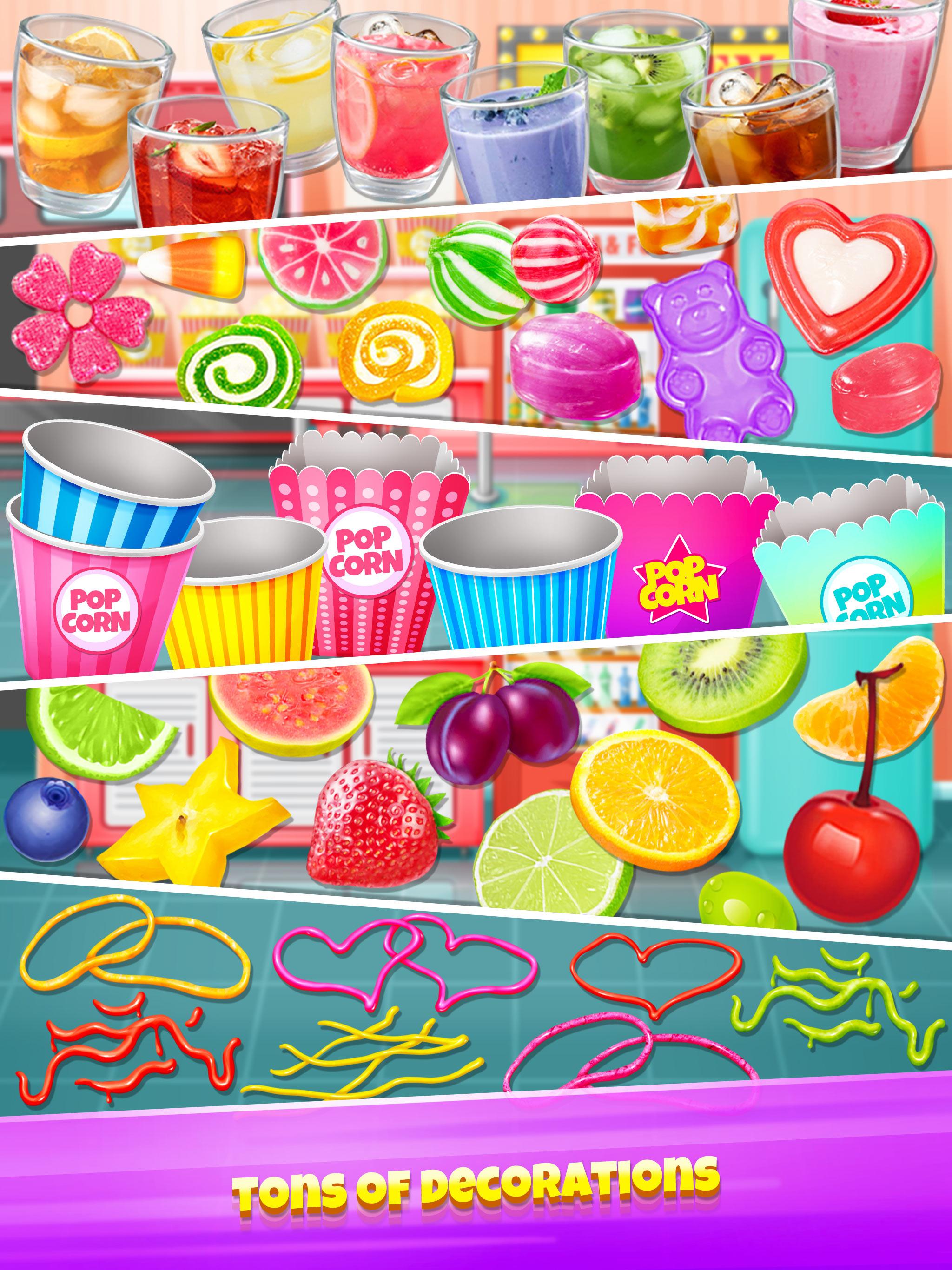 اسکرین شات 4 بازی Popcorn Maker - Rainbow Food
