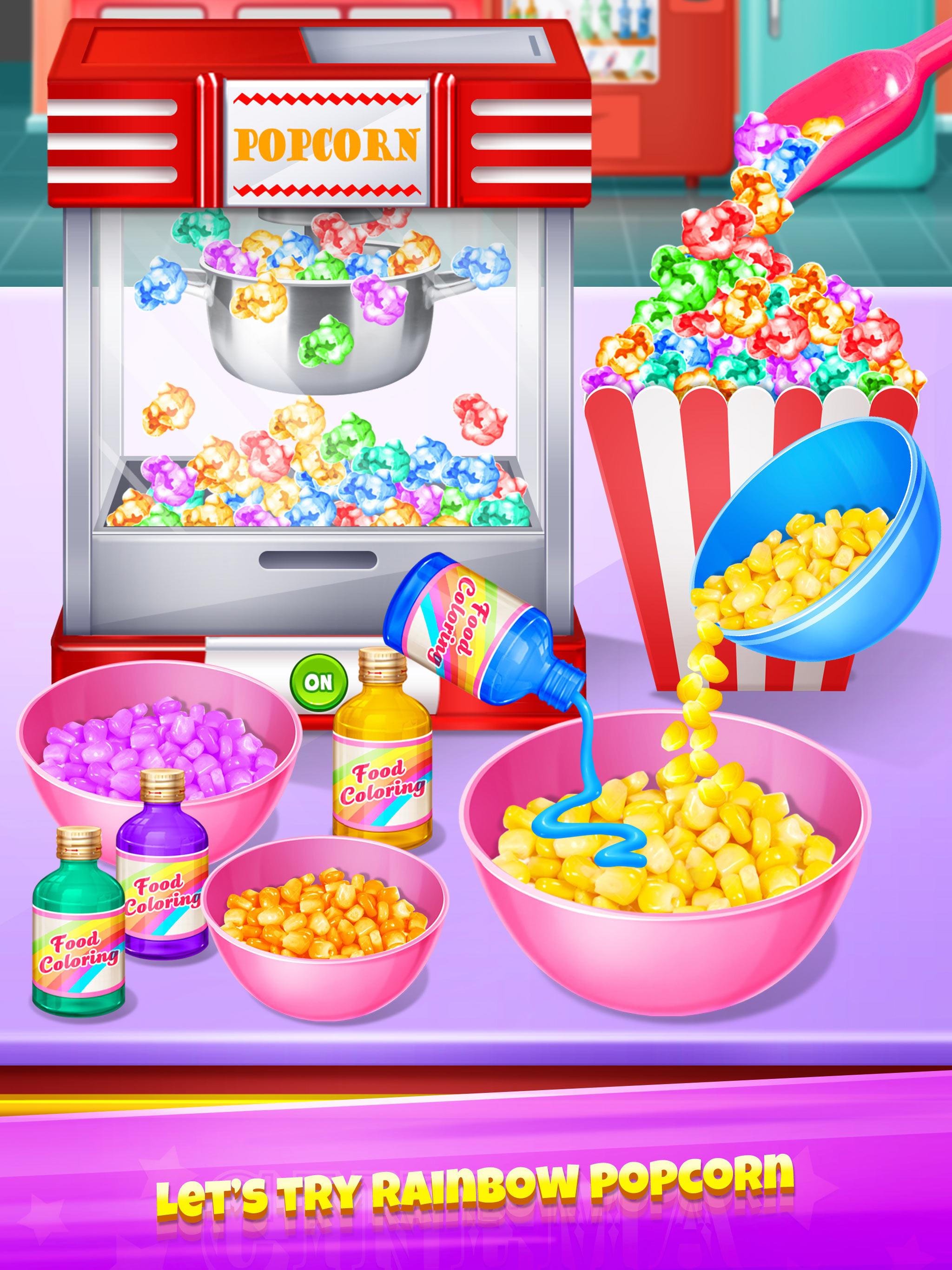 اسکرین شات 3 بازی Popcorn Maker - Rainbow Food