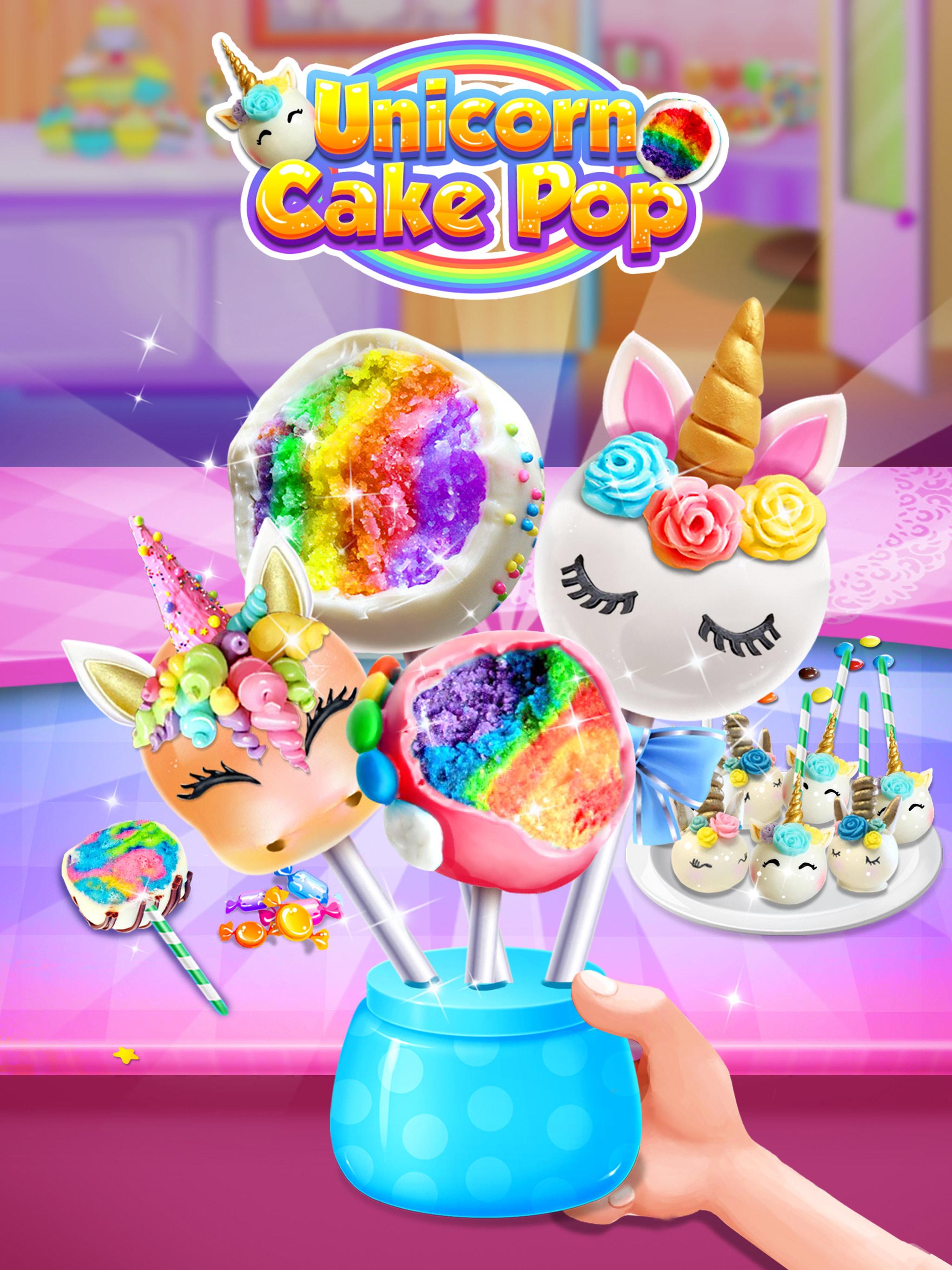 اسکرین شات 1 بازی Unicorn Cake Pop Sweet Dessert