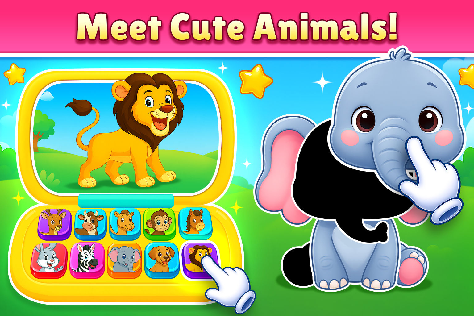 اسکرین شات 3 بازی Alphabet Laptop - Educational