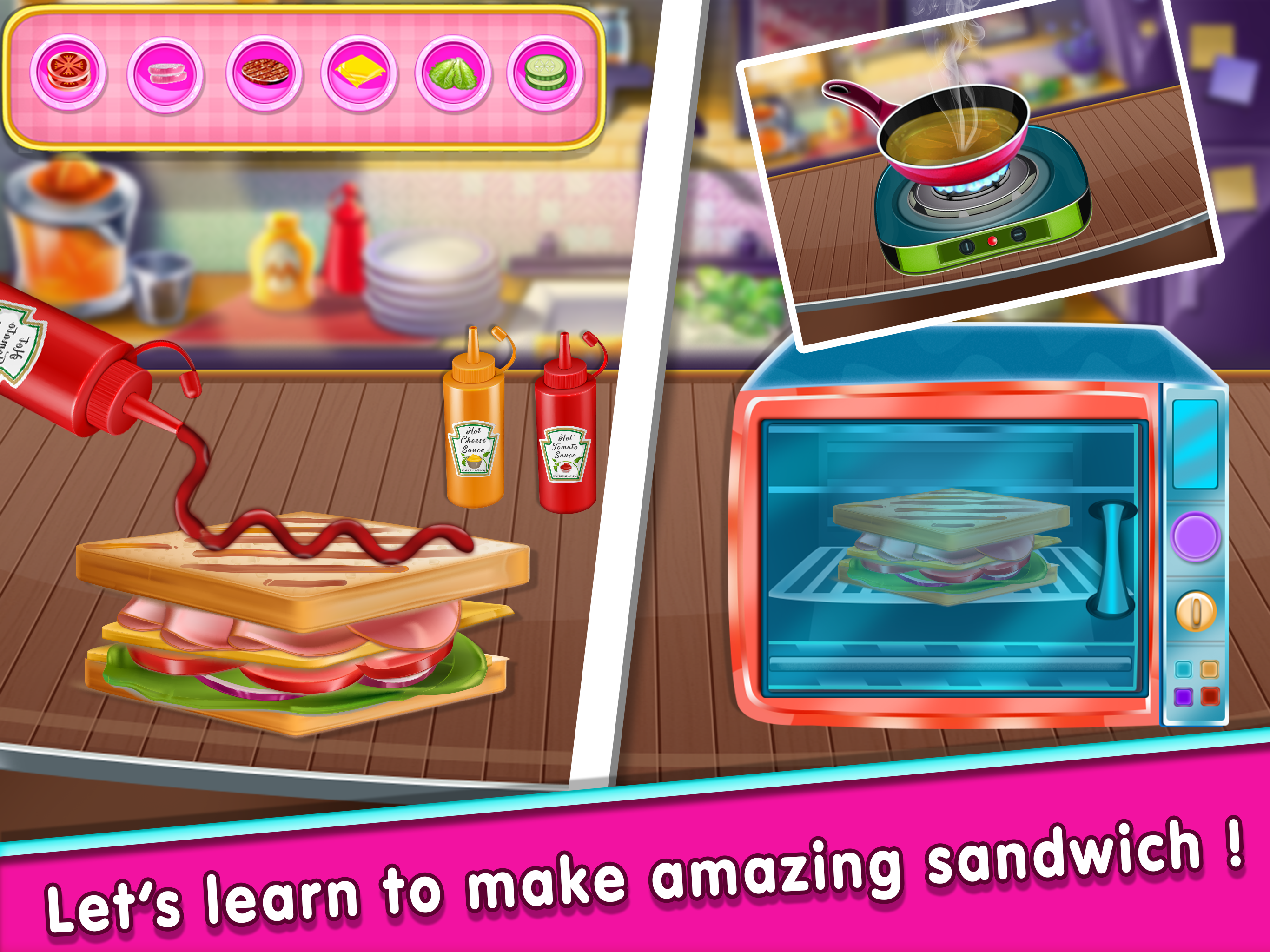 اسکرین شات 5 بازی Fast food cooking games