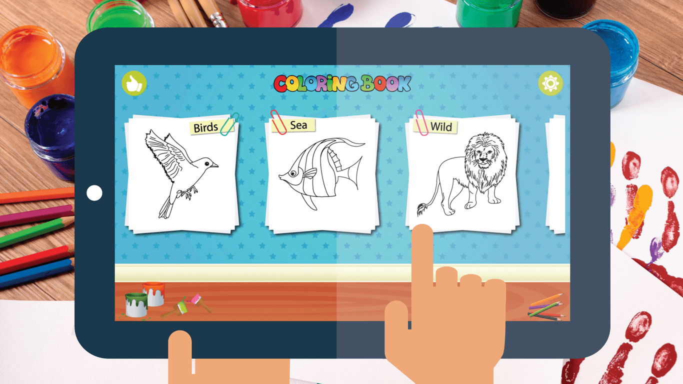 اسکرین شات 1 بازی Coloring book for kids