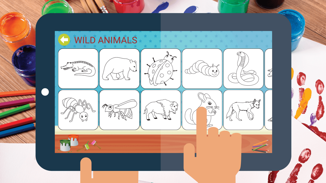 اسکرین شات 4 بازی Coloring book for kids