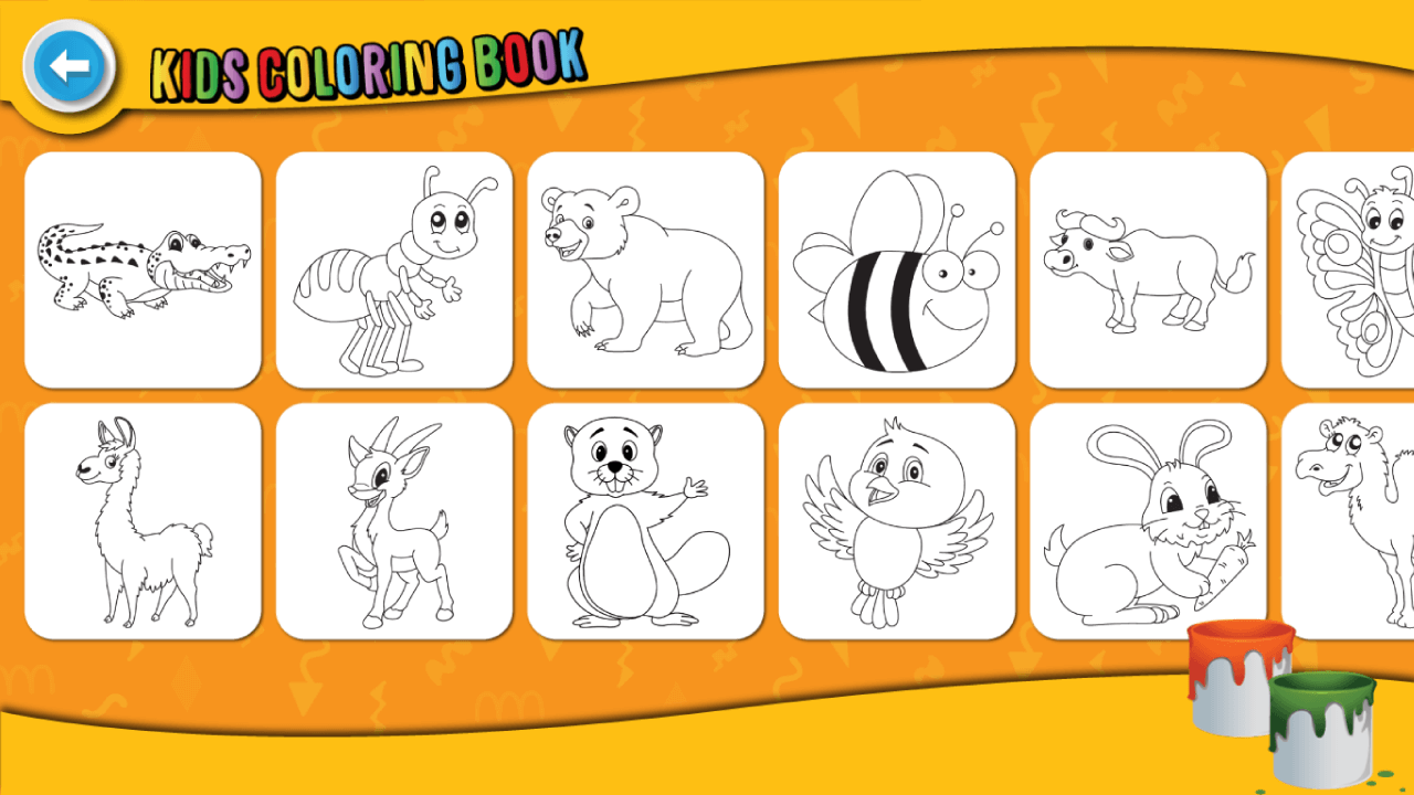 اسکرین شات 2 بازی Animal Coloring Book for kids