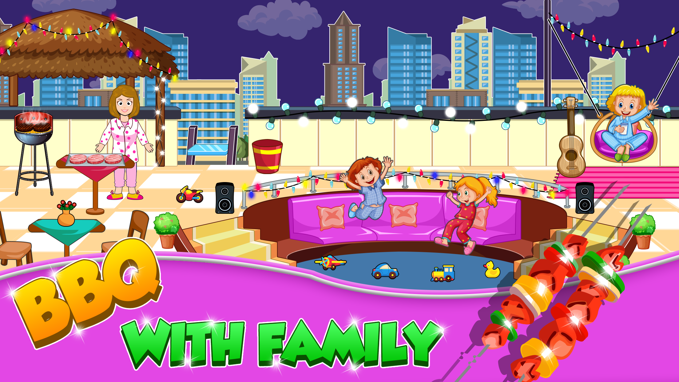 اسکرین شات 4 بازی My Home City Pajama Party