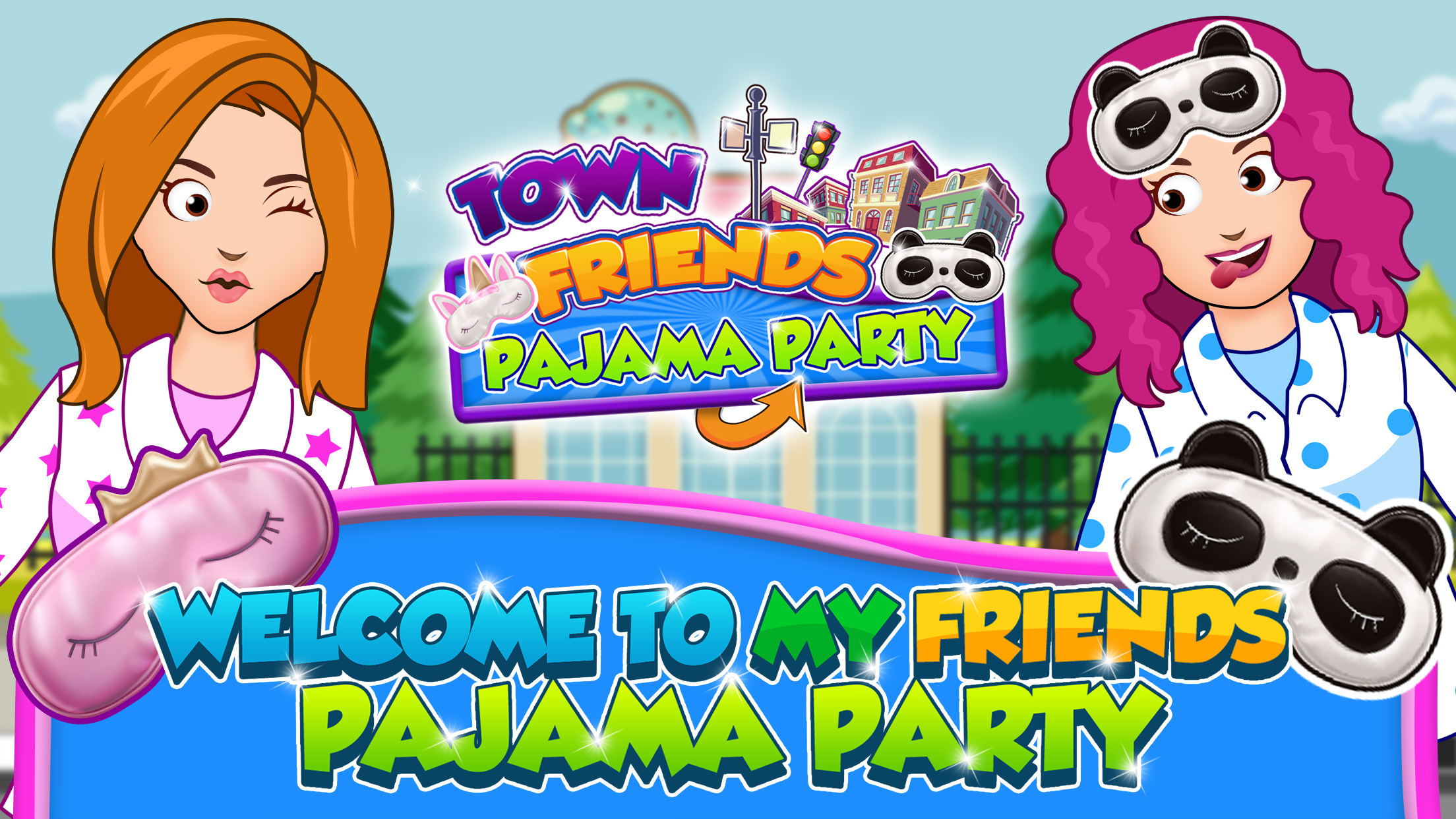 اسکرین شات 1 بازی My Home City Pajama Party