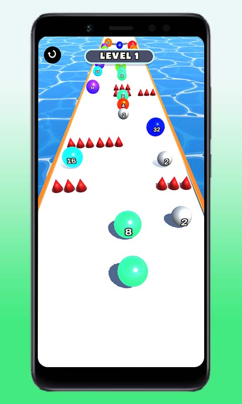 اسکرین شات 4 بازی Number Ball Rush! Merge Race