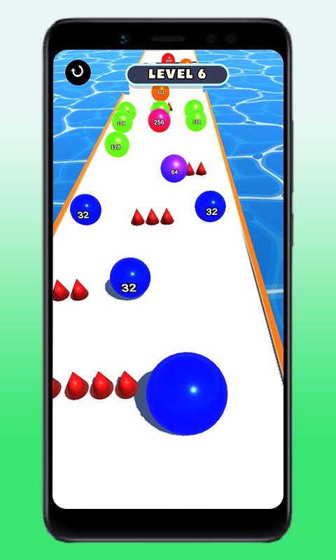 اسکرین شات 1 بازی Number Ball Rush! Merge Race