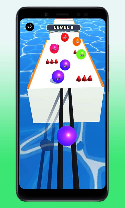 اسکرین شات 2 بازی Number Ball Rush! Merge Race