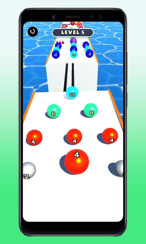 اسکرین شات 6 بازی Number Ball Rush! Merge Race