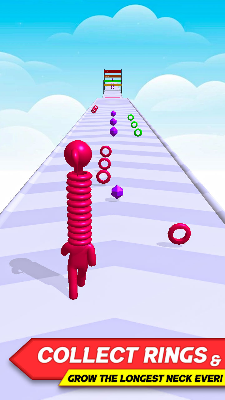 اسکرین شات 1 بازی Longest Neck Stack Run 3D