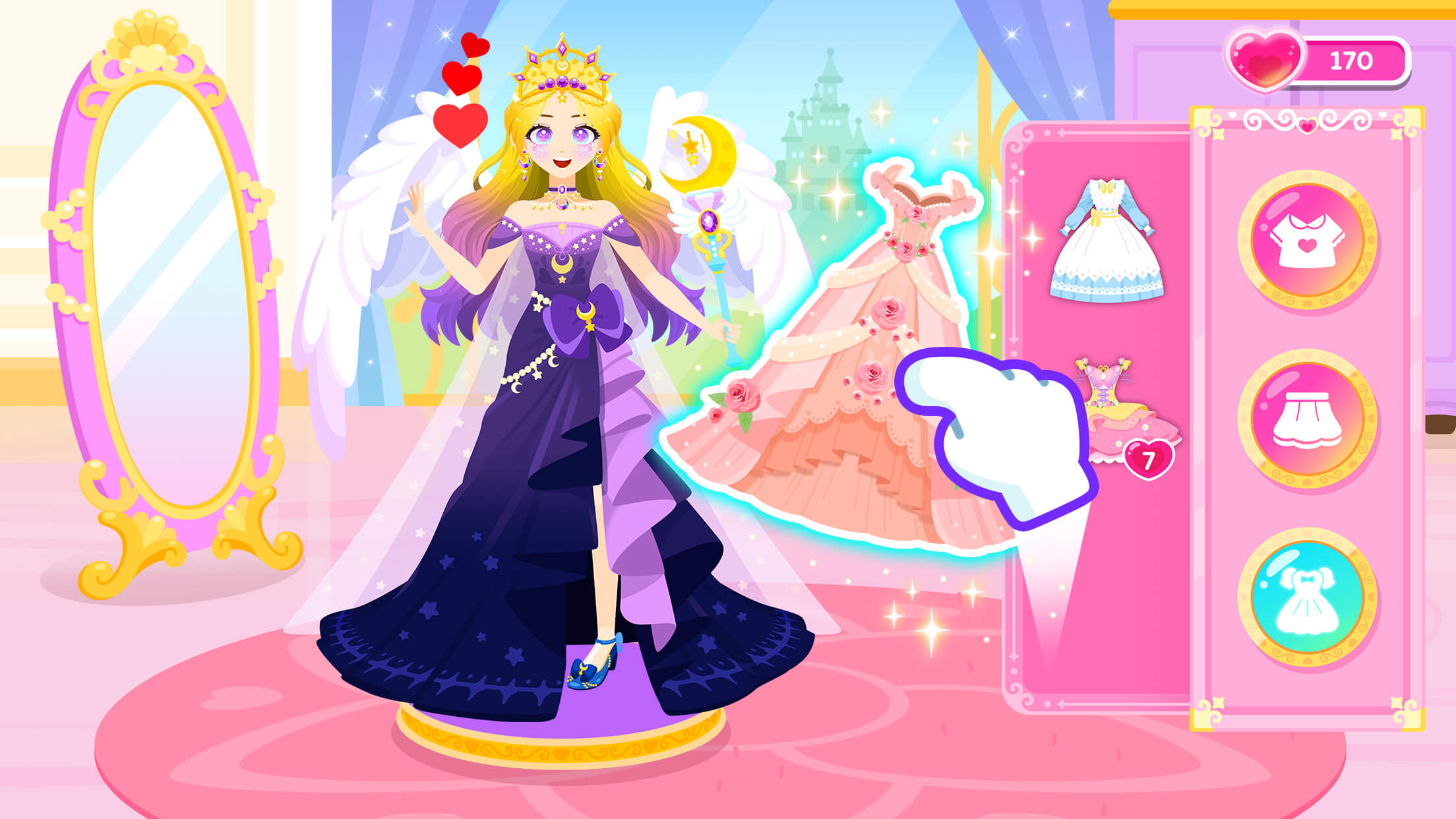 اسکرین شات 4 بازی Cocobi Princess Party -Dressup