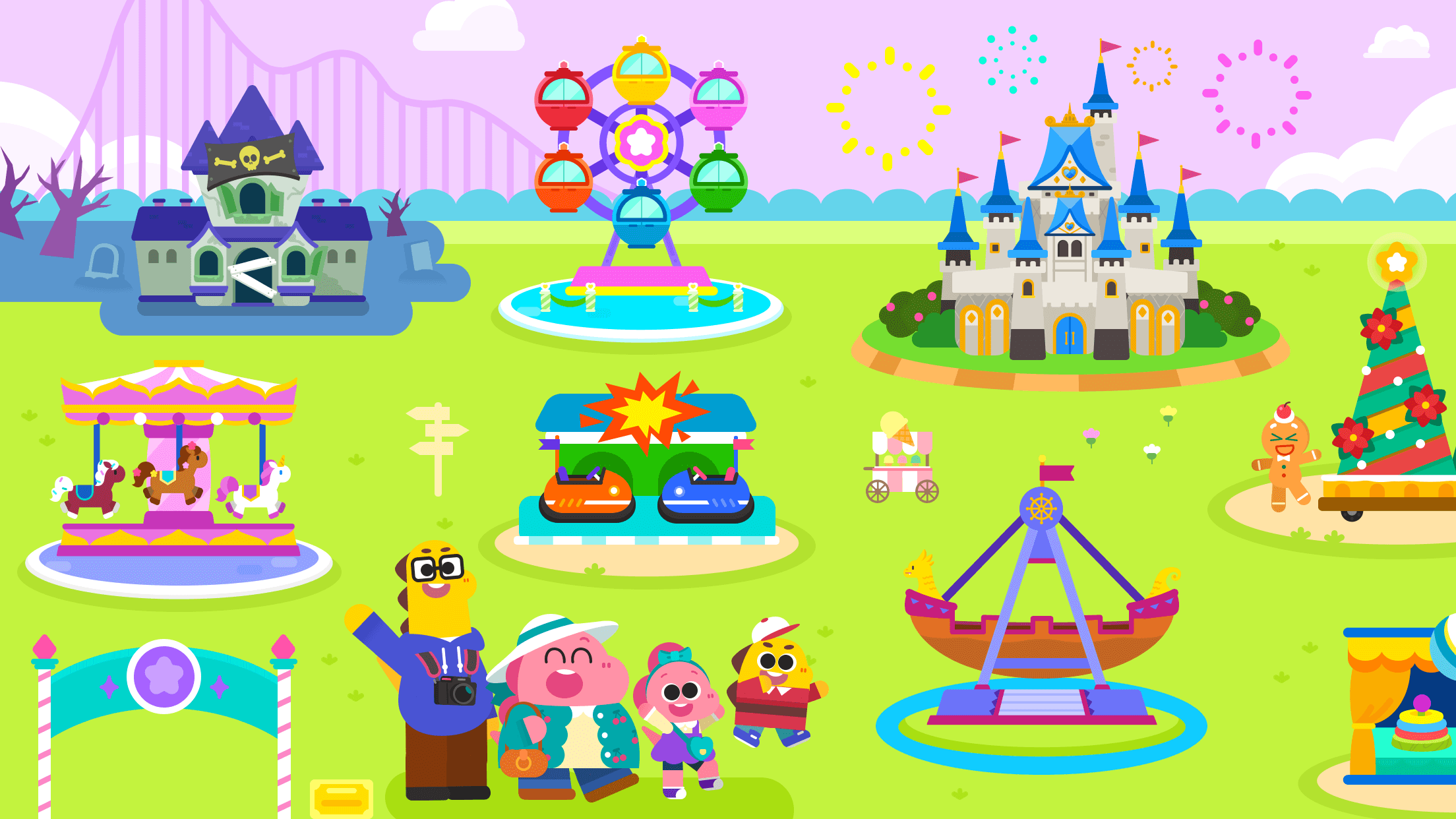 اسکرین شات 1 بازی Cocobi Theme Park - Kids game