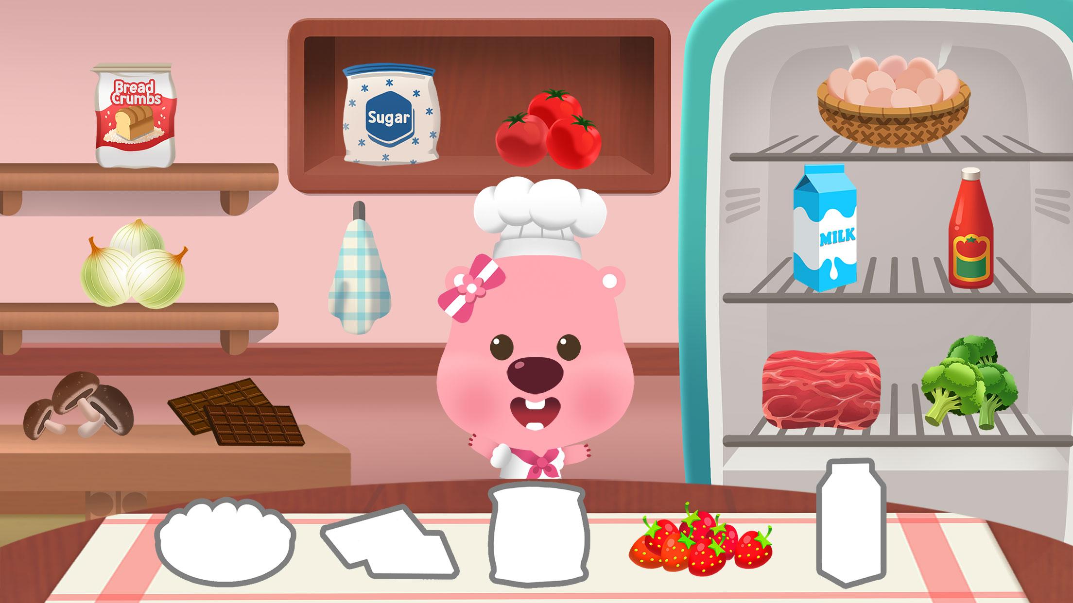 اسکرین شات 3 برنامه Pororo Cooking Game - Kid Chef
