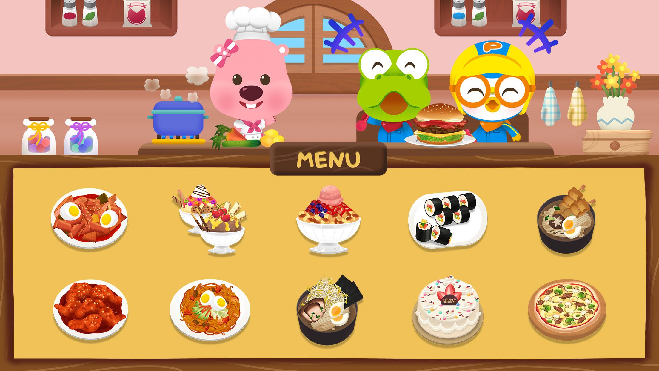 اسکرین شات 2 برنامه Pororo Cooking Game - Kid Chef