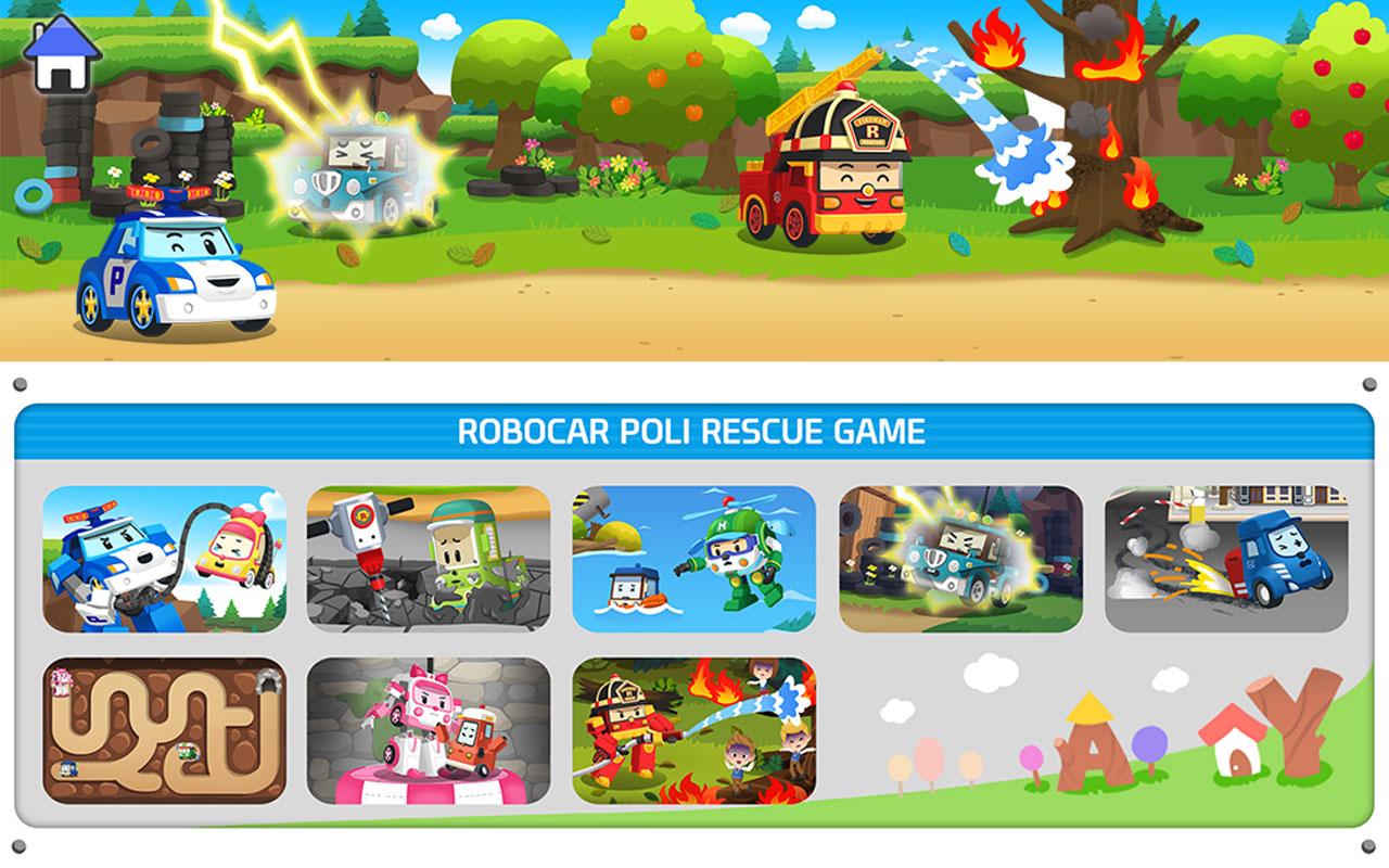 اسکرین شات 2 برنامه Robocar Poli Rescue - Kid Game