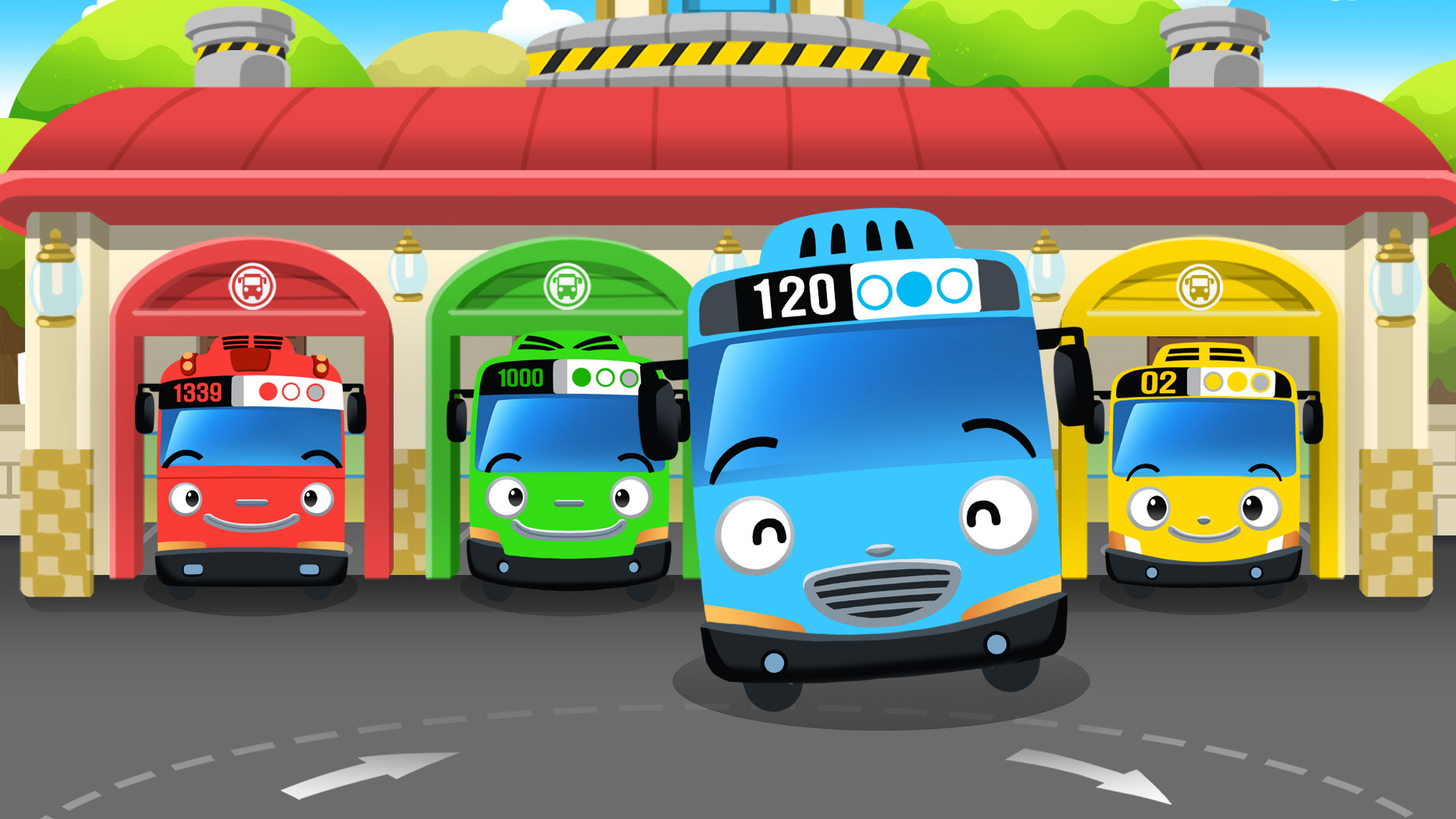 اسکرین شات 1 برنامه Tayo Bus Game - Bus Driver Job