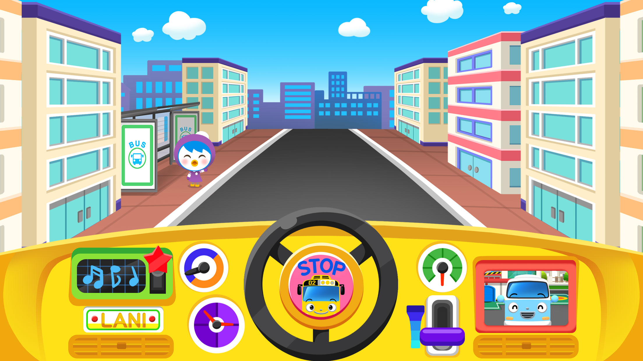اسکرین شات 3 برنامه Tayo Bus Game - Bus Driver Job
