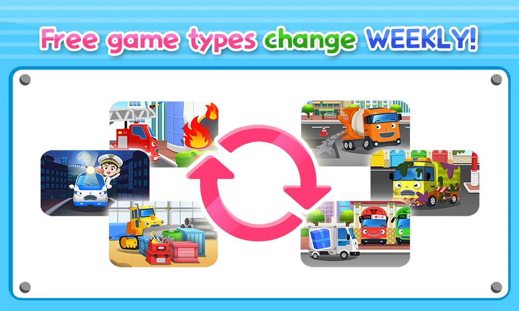 اسکرین شات 5 برنامه Tayo Color - Kids Game Package