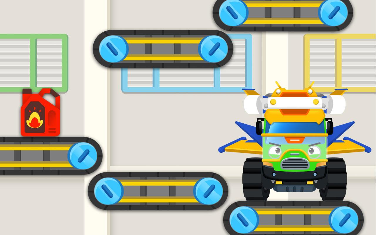 اسکرین شات 2 برنامه Tayo Monster Car- Kid Bus Game