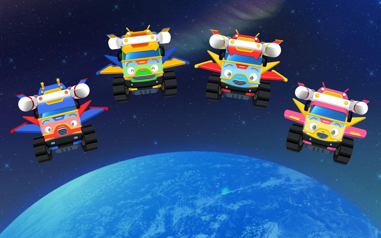 اسکرین شات 1 برنامه Tayo Monster Car- Kid Bus Game