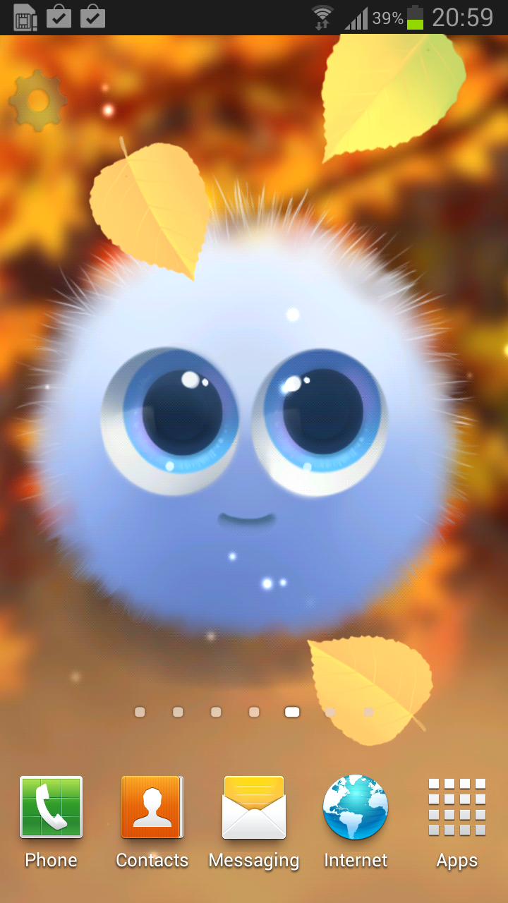 اسکرین شات برنامه Fairy Puff Live Wallpaper 1