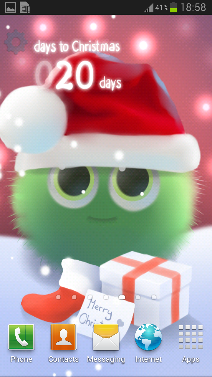 اسکرین شات 1 برنامه Fluffy Chu Live Wallpaper