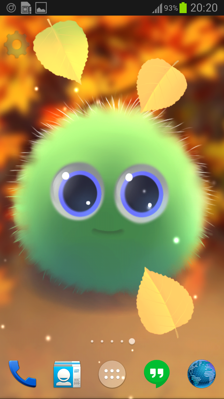 اسکرین شات 2 برنامه Fluffy Chu Live Wallpaper