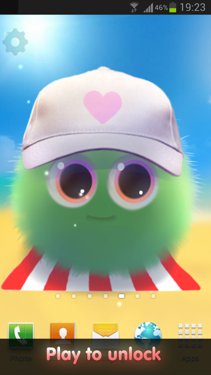 اسکرین شات 8 برنامه Fluffy Chu Live Wallpaper