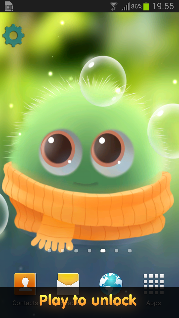 اسکرین شات 5 برنامه Fluffy Chu Live Wallpaper
