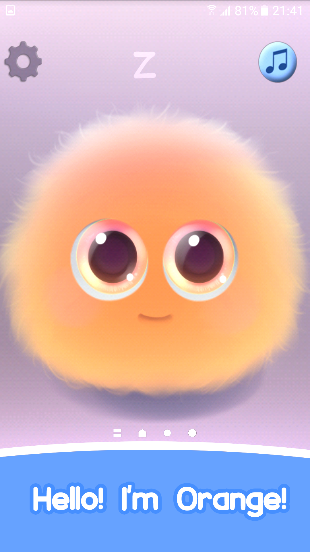 اسکرین شات 1 برنامه Fluffy Orange Live Wallpaper