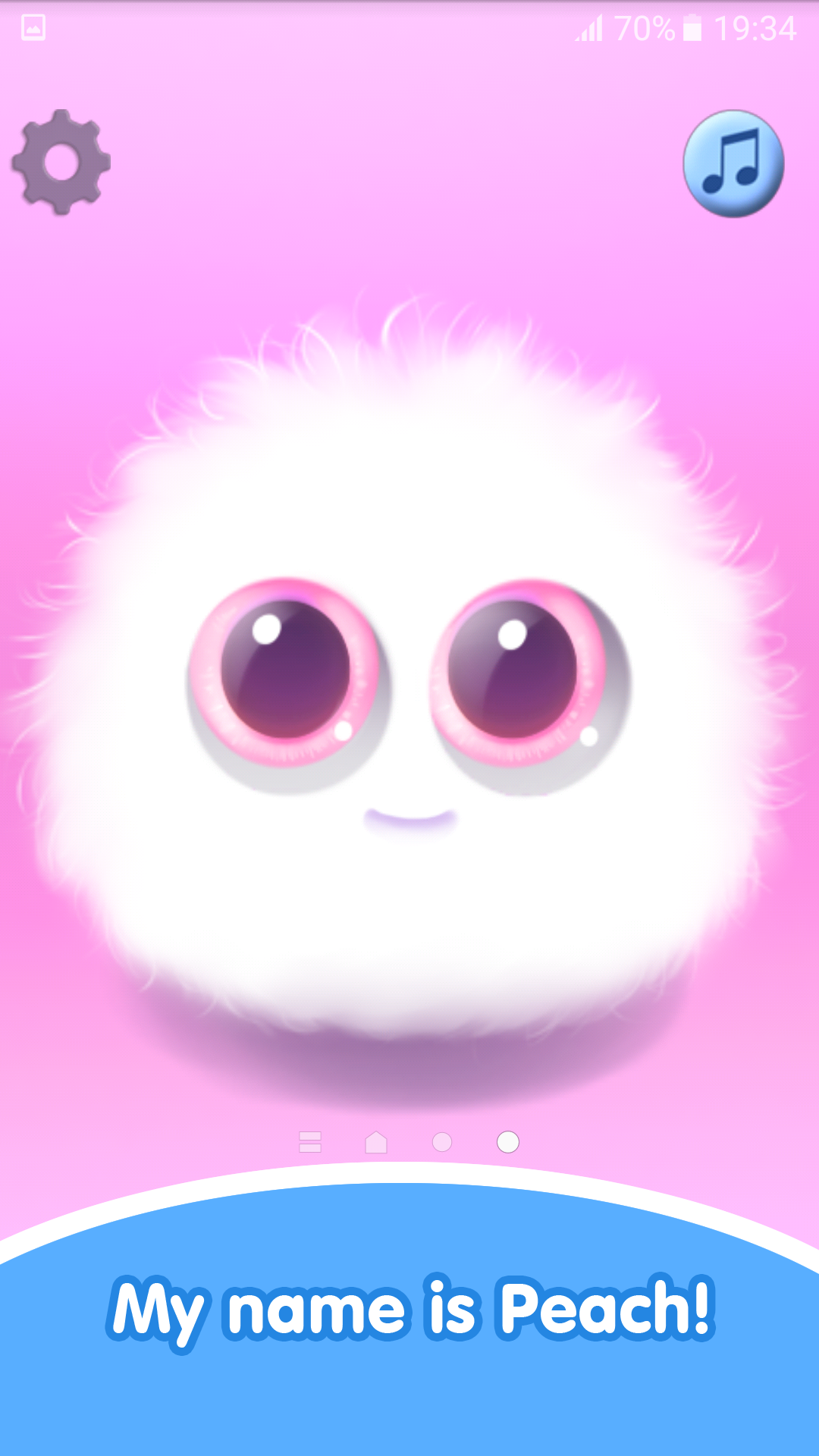 اسکرین شات 1 برنامه Fluffy Peach Live Wallpaper