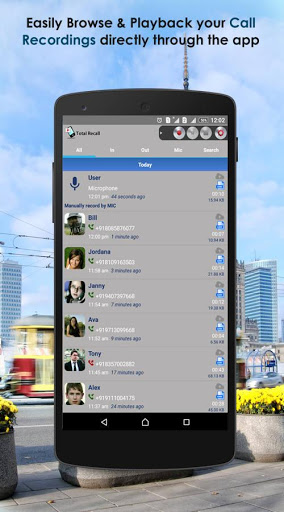اسکرین شات 2 برنامه Call Recorder