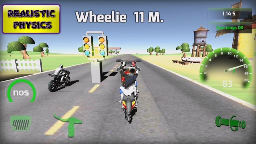 اسکرین شات 7 بازی Drag Bikes 3D - Motorbike race