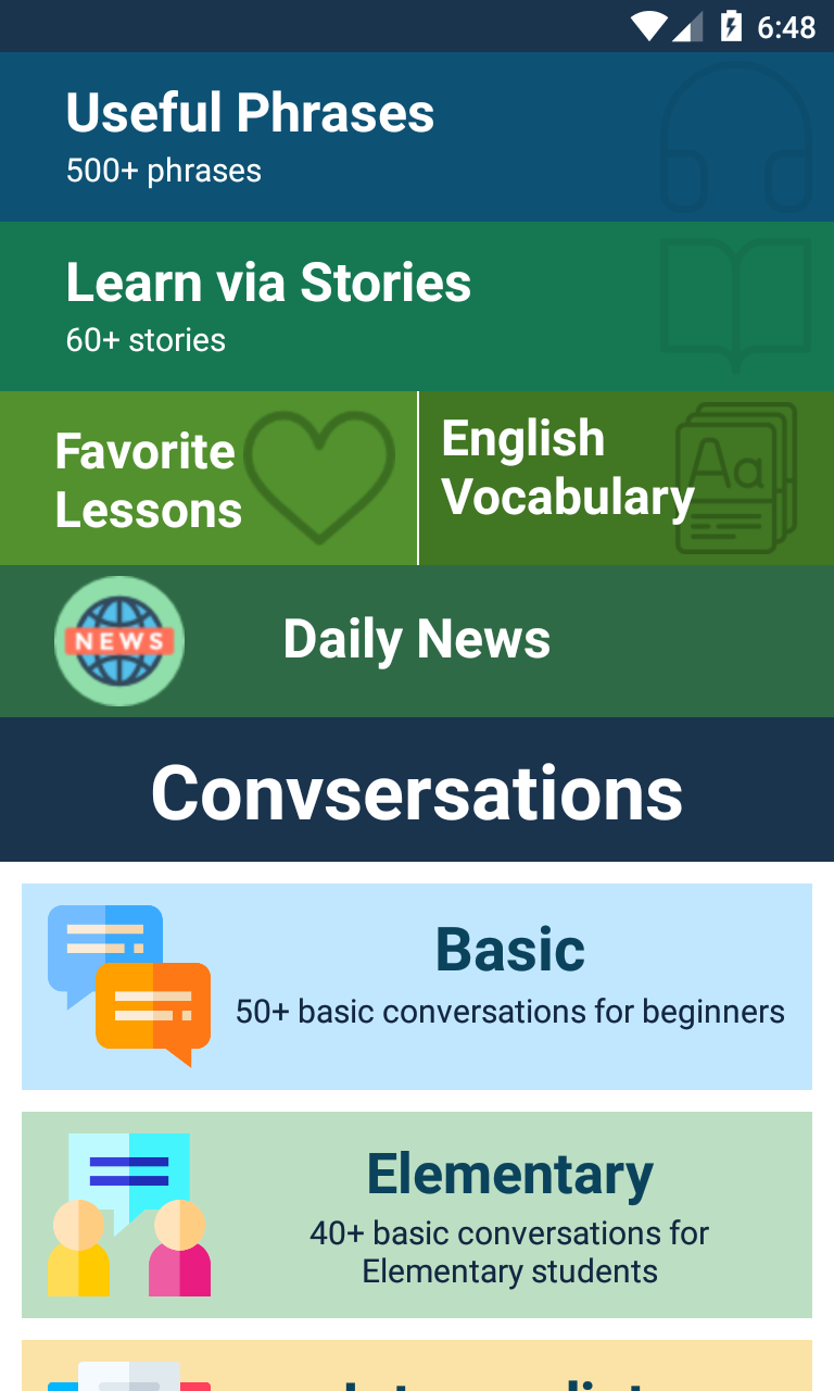 اسکرین شات 3 برنامه Learn English Listening Daily